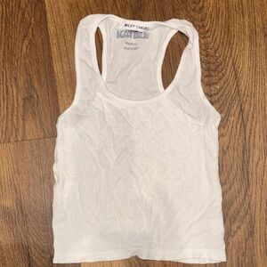 Katie J NYC Classic White Tank Top